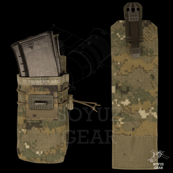 SRVV Double magazine pouch with elastic bands and quick detach flap - Image 3